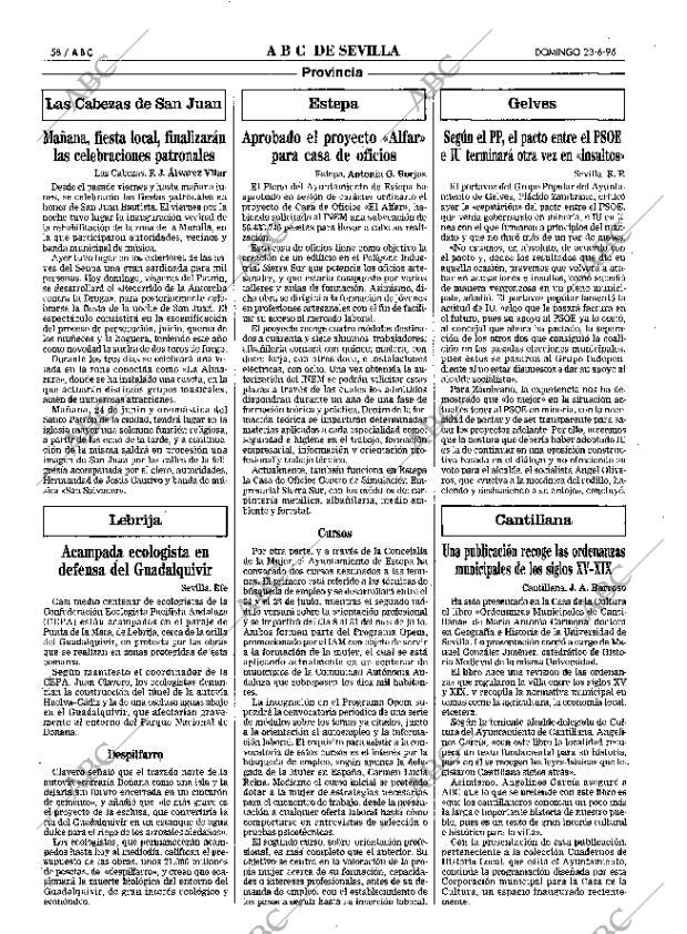 ABC SEVILLA 23-06-1996 página 58
