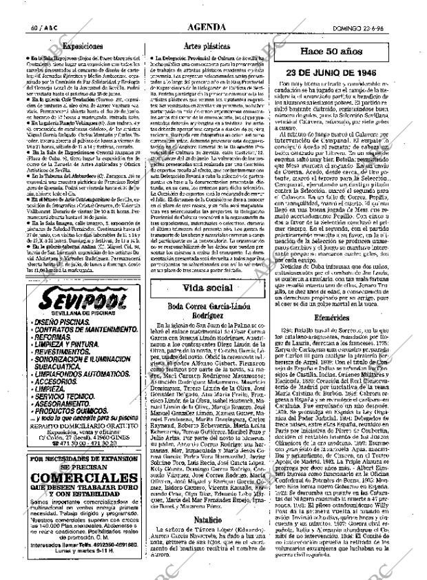 ABC SEVILLA 23-06-1996 página 60