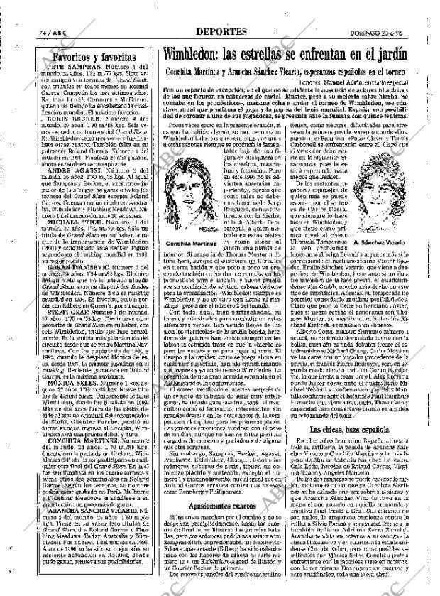 ABC SEVILLA 23-06-1996 página 74