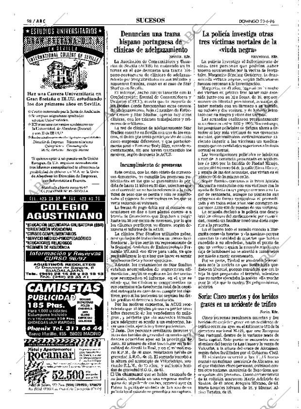 ABC SEVILLA 23-06-1996 página 98