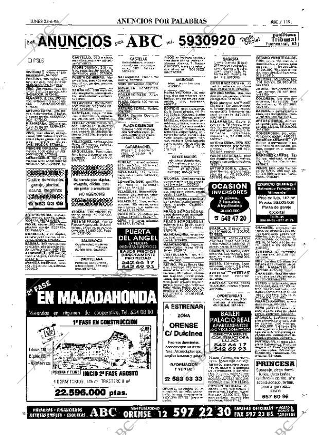 ABC MADRID 24-06-1996 página 119