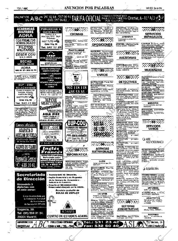ABC MADRID 24-06-1996 página 126