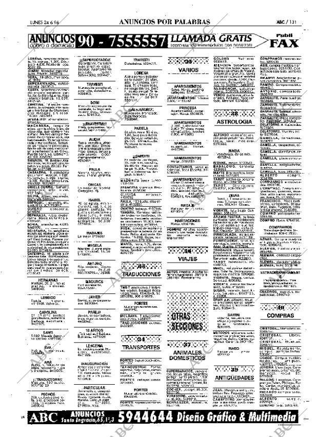 ABC MADRID 24-06-1996 página 131