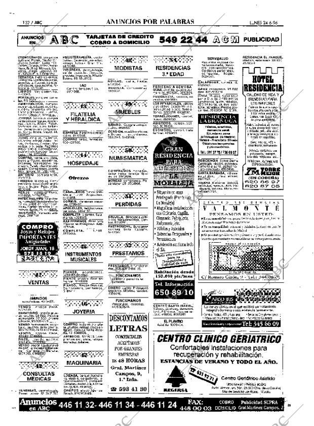 ABC MADRID 24-06-1996 página 132