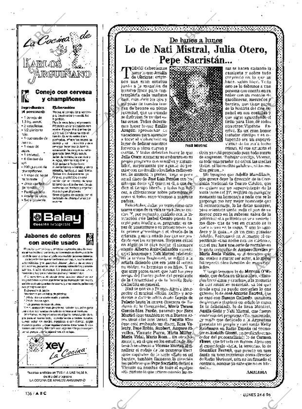 ABC MADRID 24-06-1996 página 136