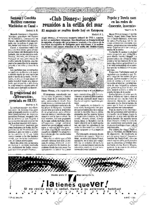 ABC MADRID 24-06-1996 página 139