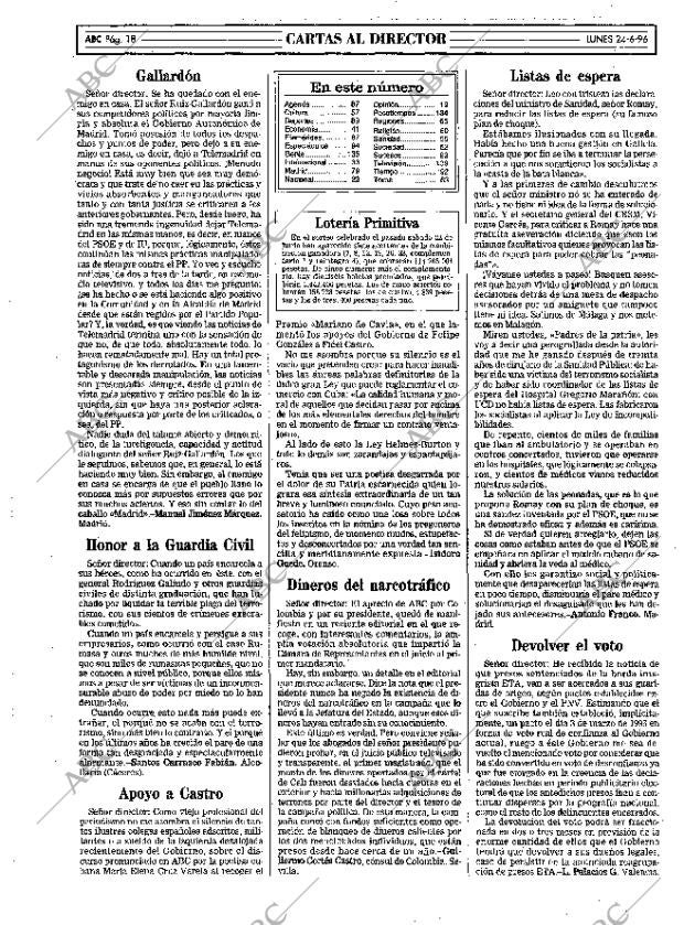 ABC MADRID 24-06-1996 página 18