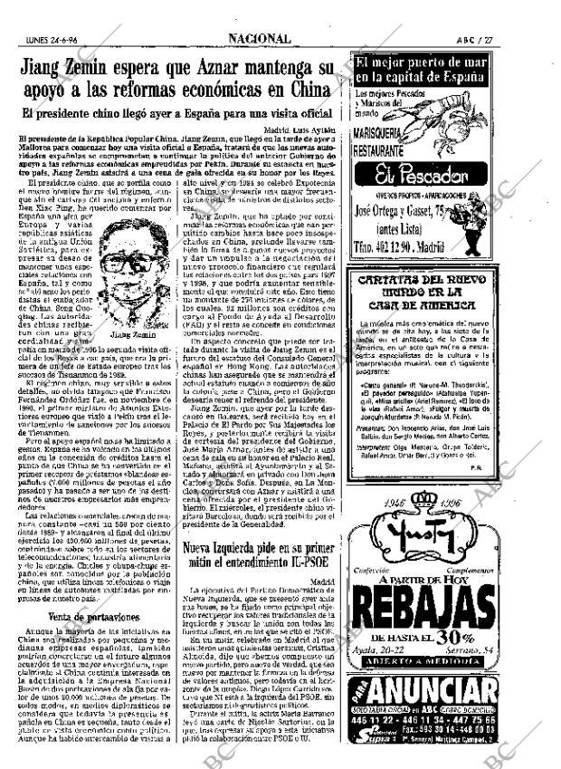 ABC MADRID 24-06-1996 página 27