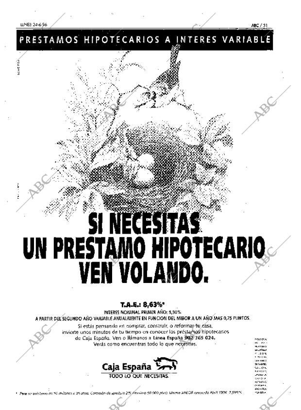 ABC MADRID 24-06-1996 página 31