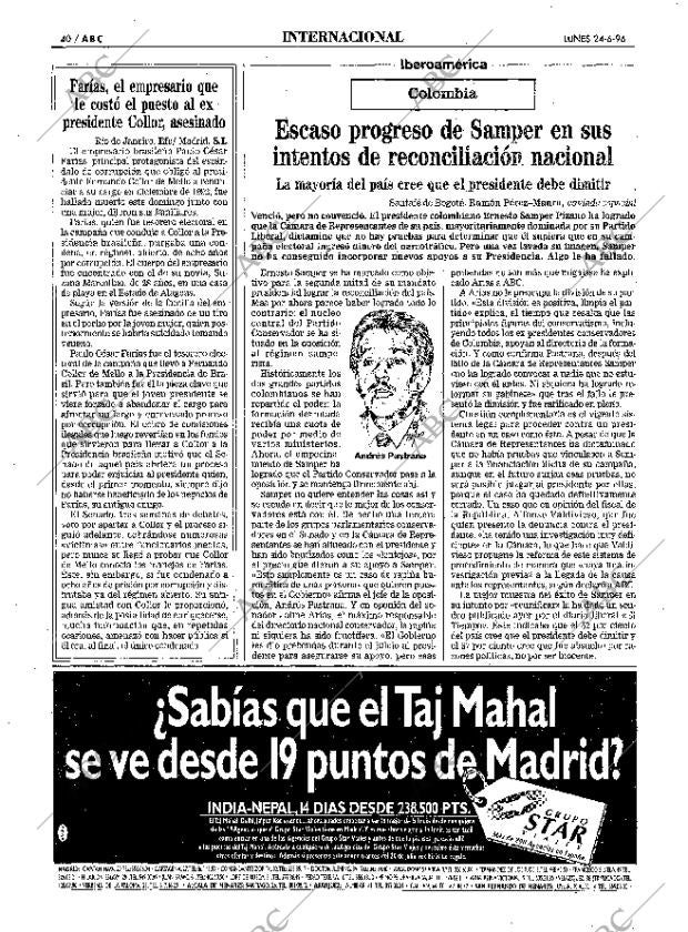 ABC MADRID 24-06-1996 página 40