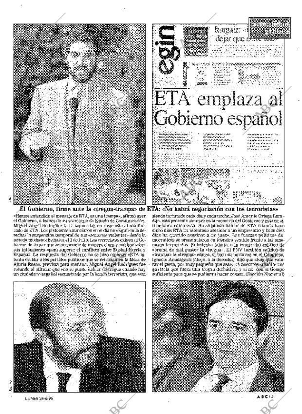 ABC MADRID 24-06-1996 página 5