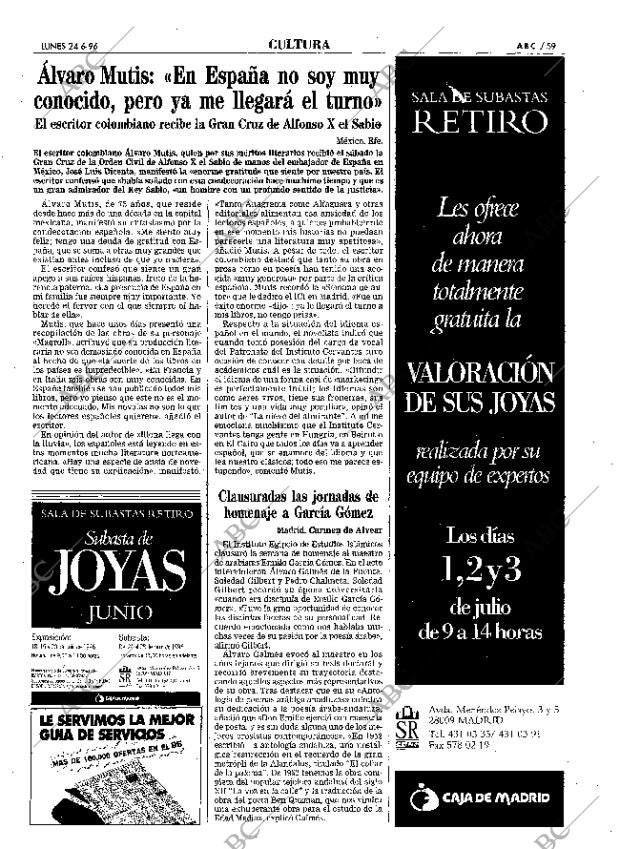 ABC MADRID 24-06-1996 página 59