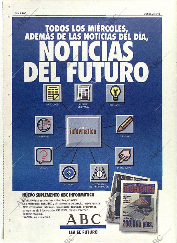 ABC MADRID 24-06-1996 página 88