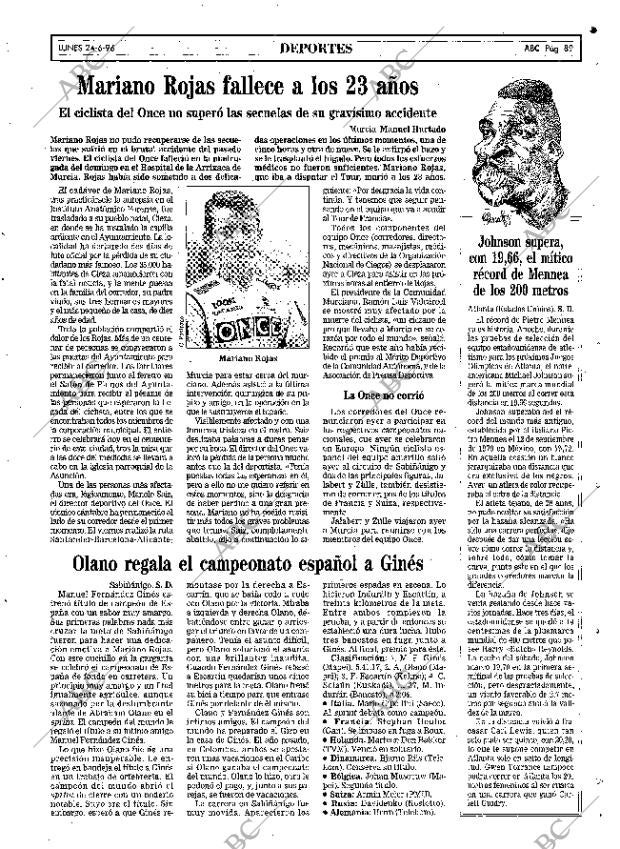 ABC MADRID 24-06-1996 página 89