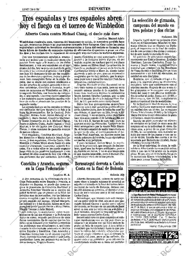 ABC MADRID 24-06-1996 página 91