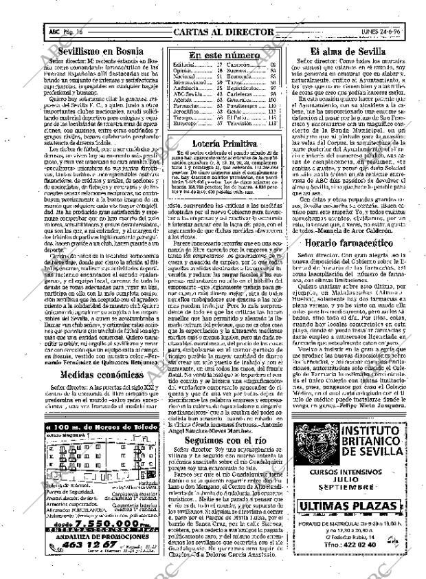 ABC SEVILLA 24-06-1996 página 16