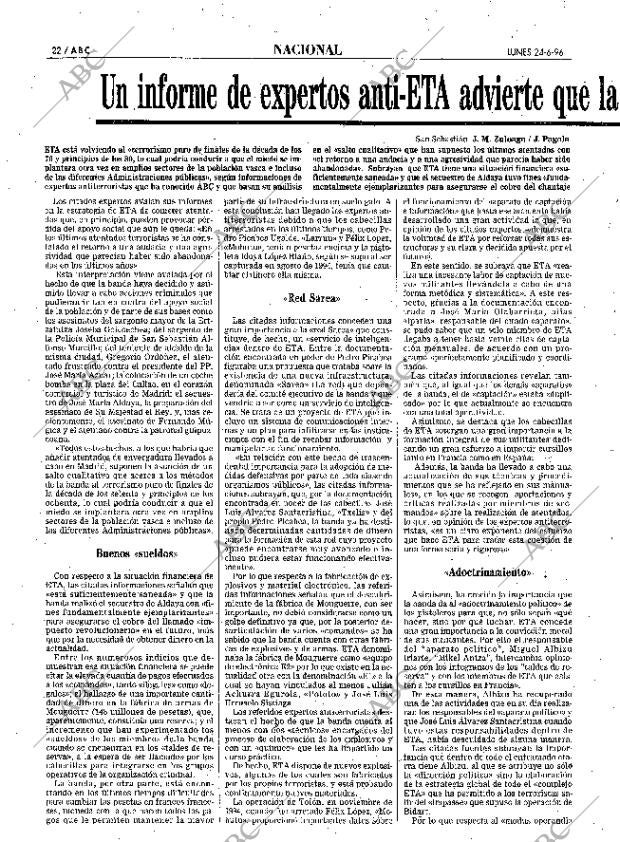 ABC SEVILLA 24-06-1996 página 22