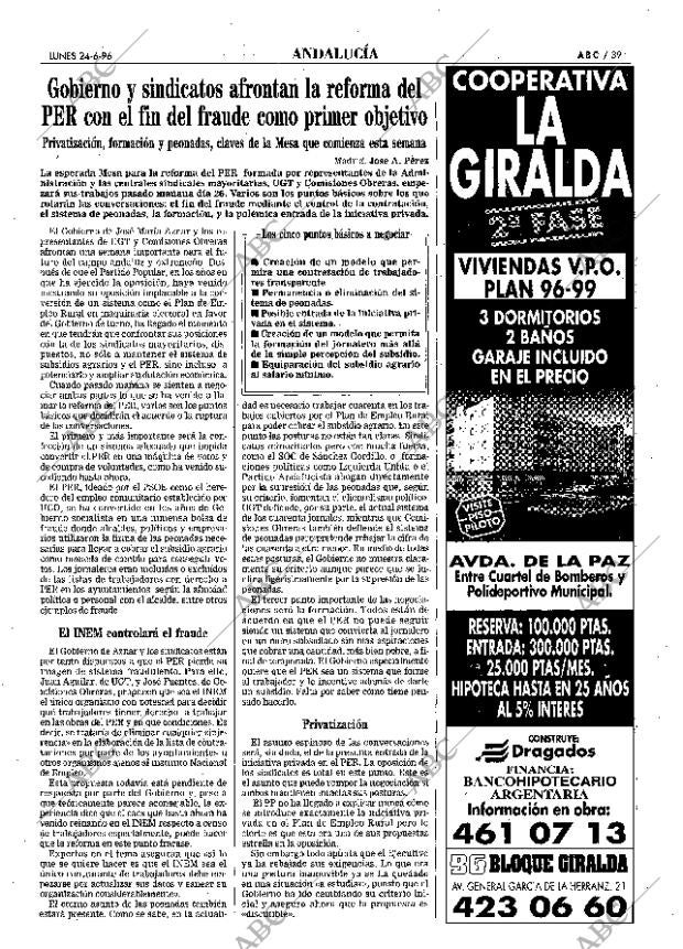 ABC SEVILLA 24-06-1996 página 39