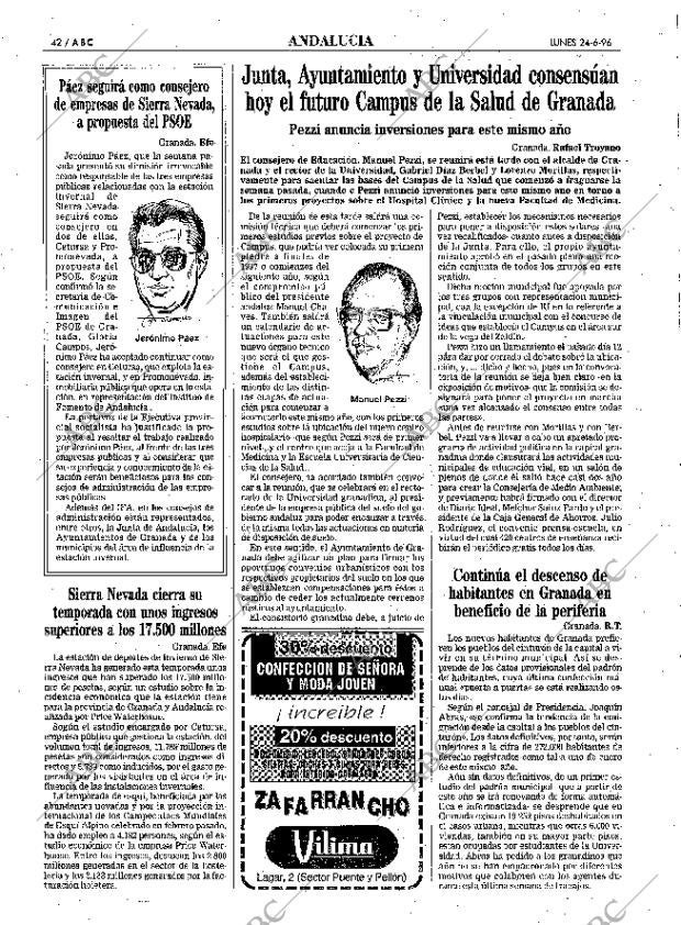 ABC SEVILLA 24-06-1996 página 42