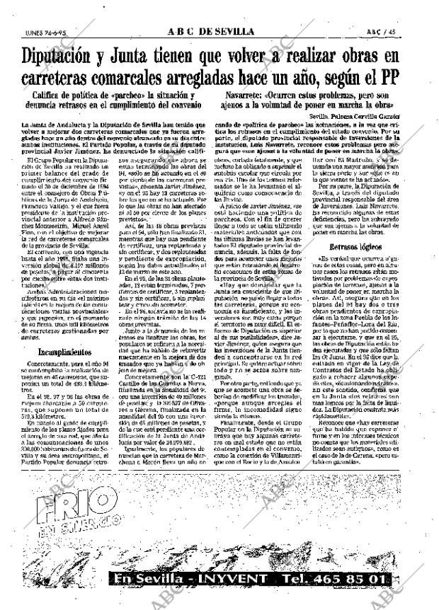 ABC SEVILLA 24-06-1996 página 45