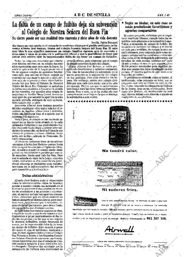 ABC SEVILLA 24-06-1996 página 49
