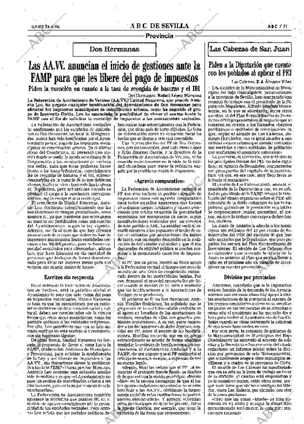 ABC SEVILLA 24-06-1996 página 51