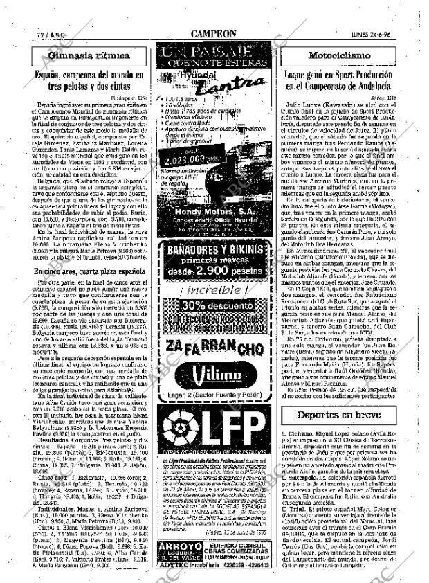 ABC SEVILLA 24-06-1996 página 72