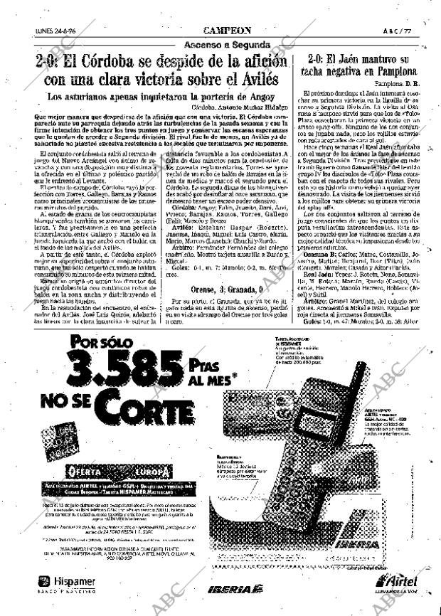 ABC SEVILLA 24-06-1996 página 77