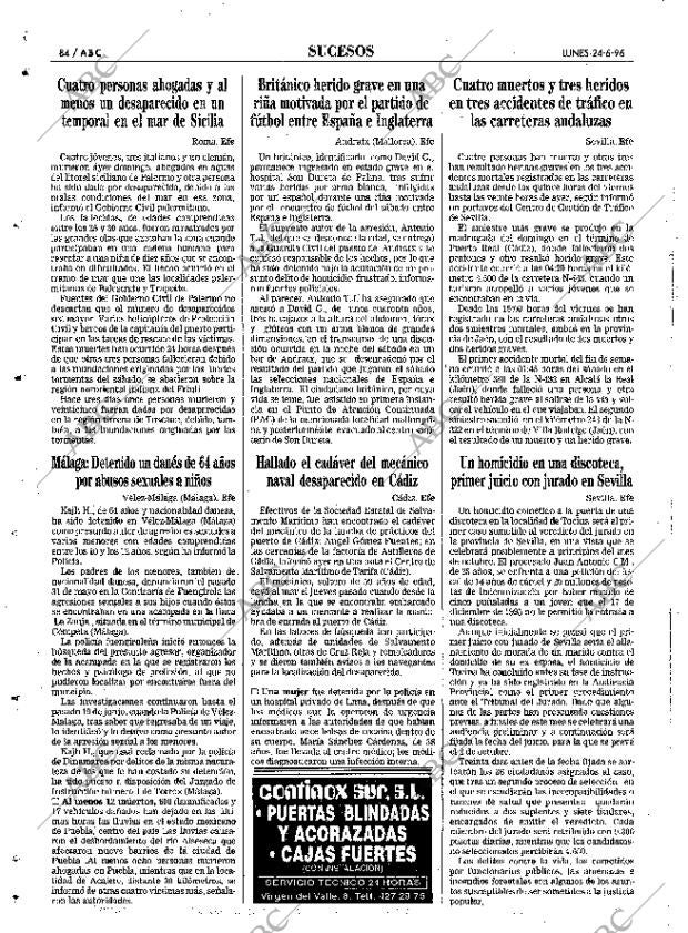 ABC SEVILLA 24-06-1996 página 84