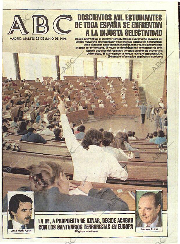 ABC MADRID 25-06-1996 página 1