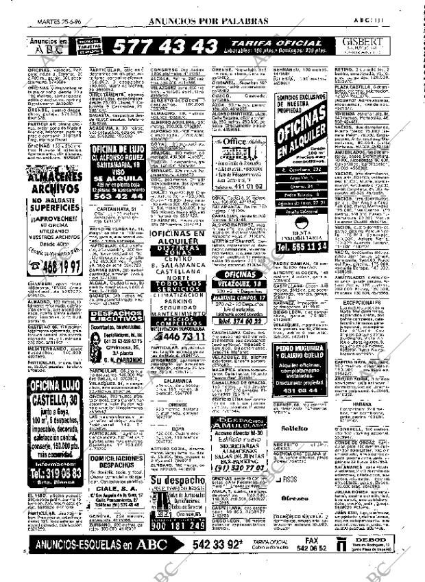 ABC MADRID 25-06-1996 página 111