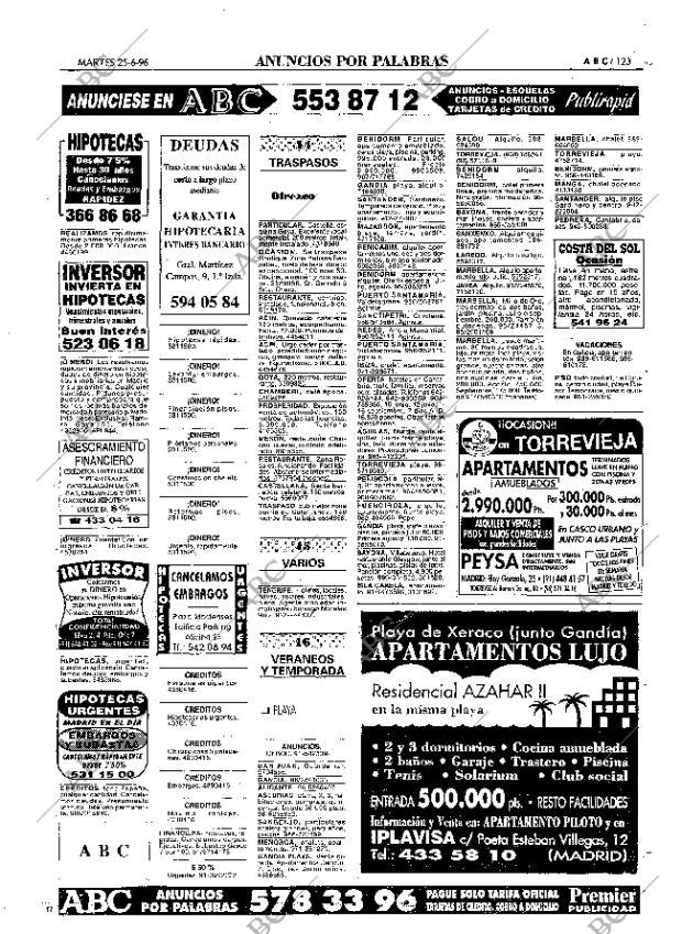 ABC MADRID 25-06-1996 página 123