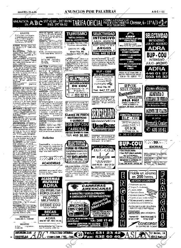 ABC MADRID 25-06-1996 página 125