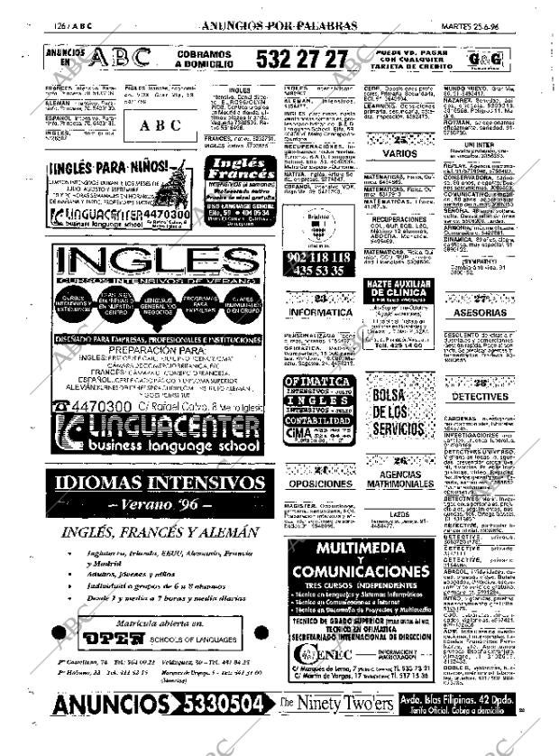 ABC MADRID 25-06-1996 página 126