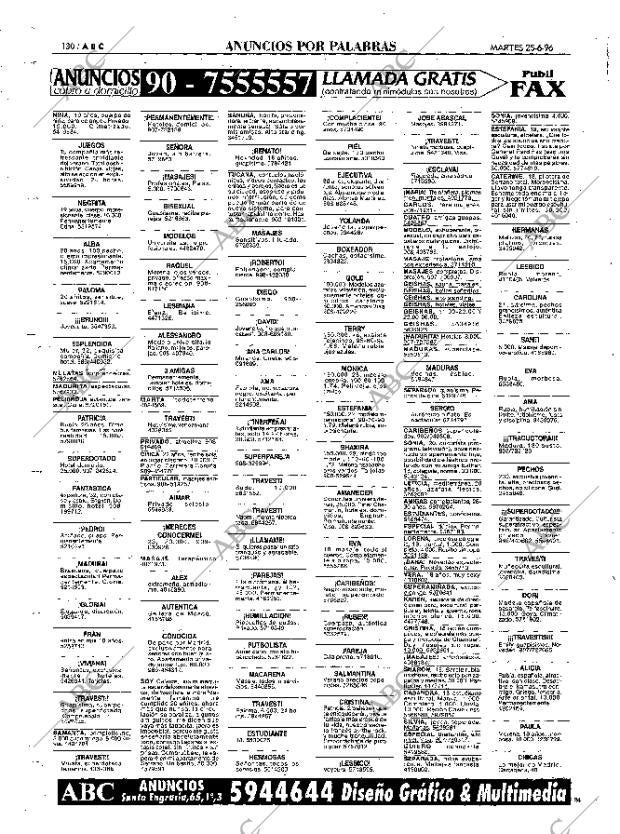 ABC MADRID 25-06-1996 página 130