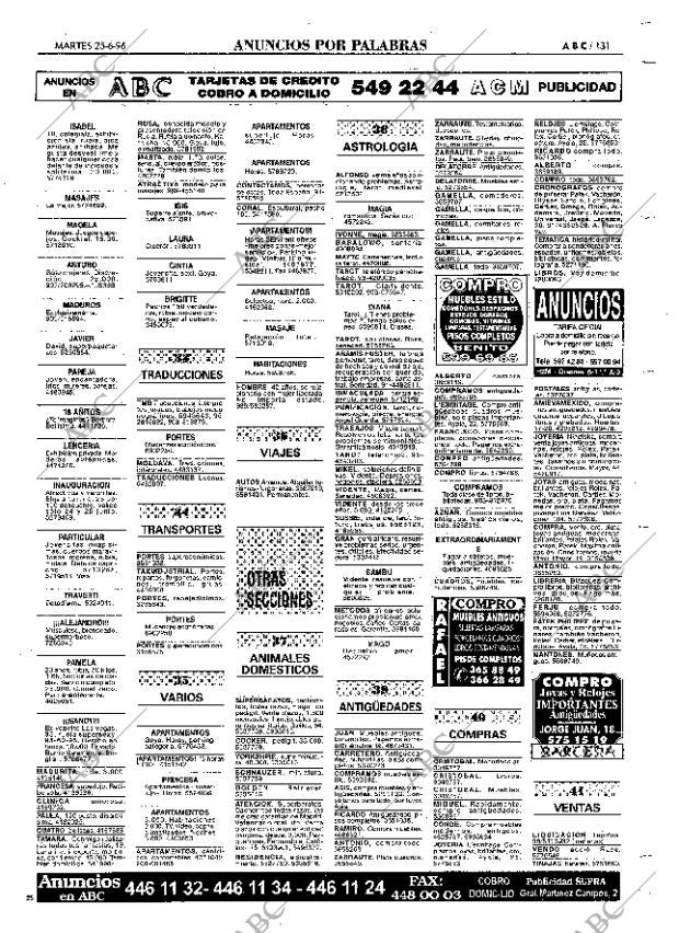 ABC MADRID 25-06-1996 página 131