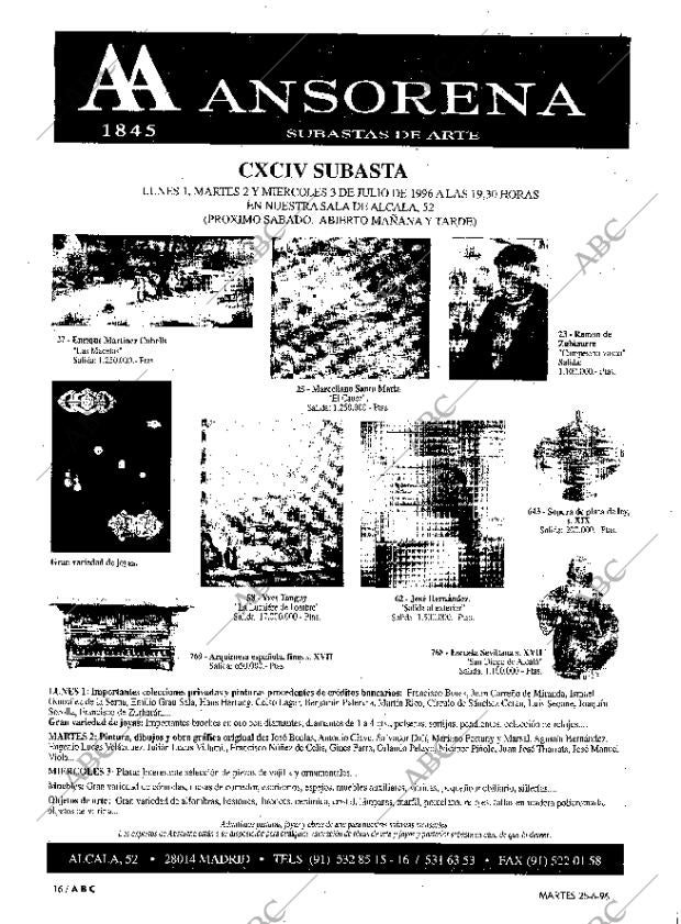 ABC MADRID 25-06-1996 página 16