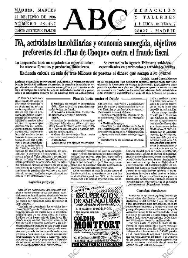 ABC MADRID 25-06-1996 página 17