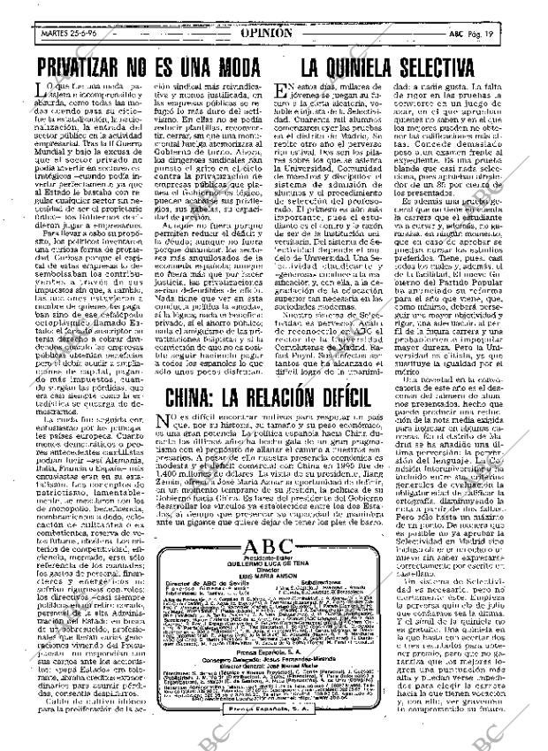 ABC MADRID 25-06-1996 página 19