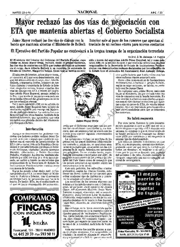 ABC MADRID 25-06-1996 página 25