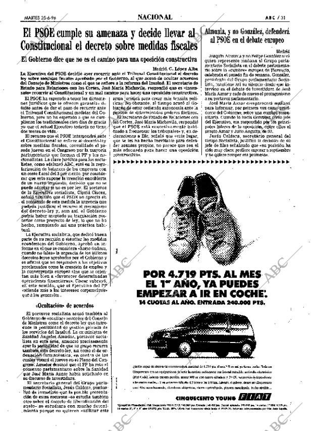 ABC MADRID 25-06-1996 página 31