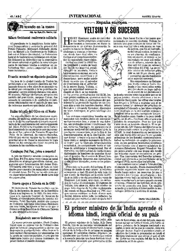 ABC MADRID 25-06-1996 página 40