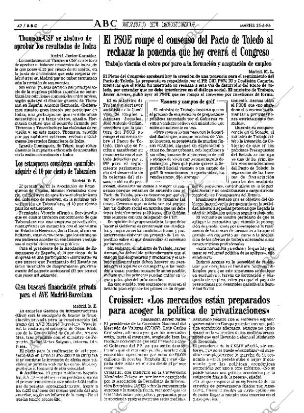ABC MADRID 25-06-1996 página 42