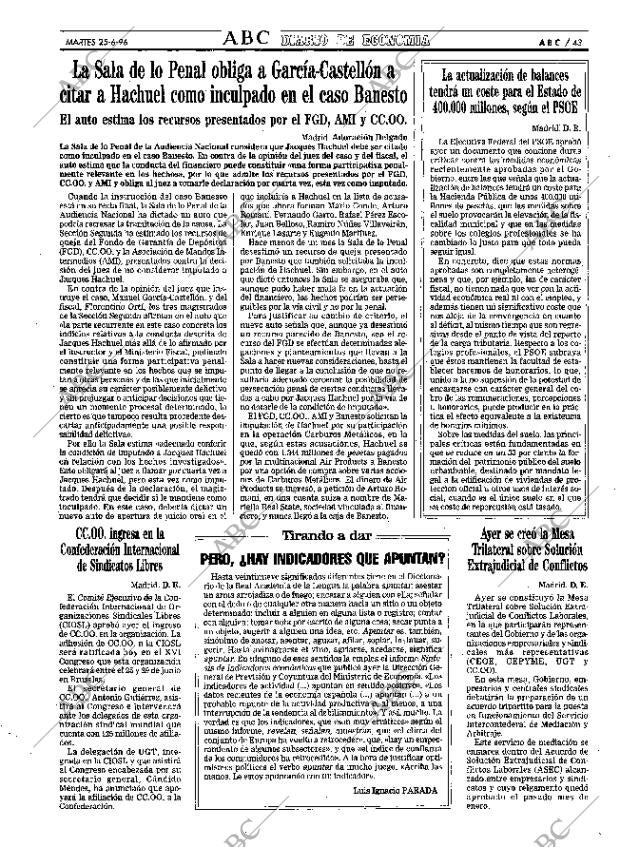 ABC MADRID 25-06-1996 página 43