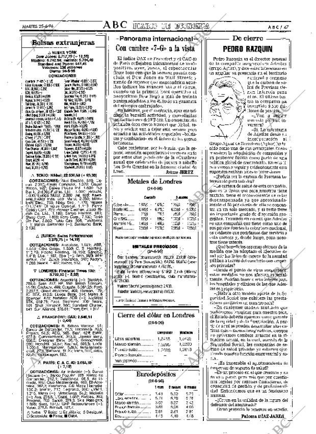ABC MADRID 25-06-1996 página 47