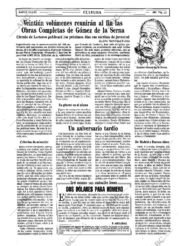 ABC MADRID 25-06-1996 página 63