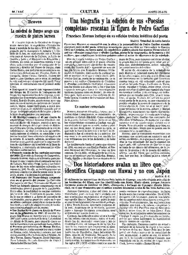 ABC MADRID 25-06-1996 página 64