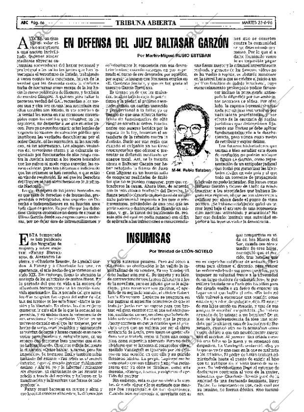 ABC MADRID 25-06-1996 página 66
