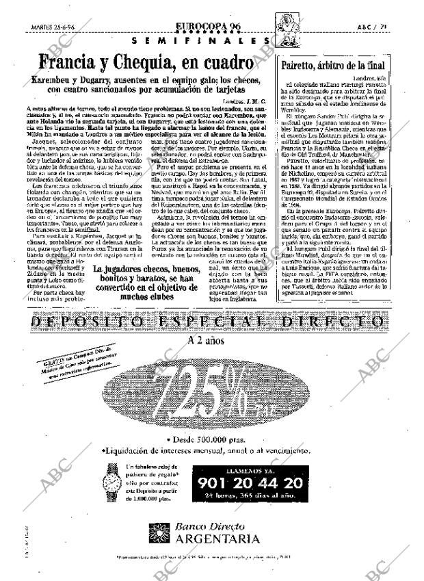 ABC MADRID 25-06-1996 página 71