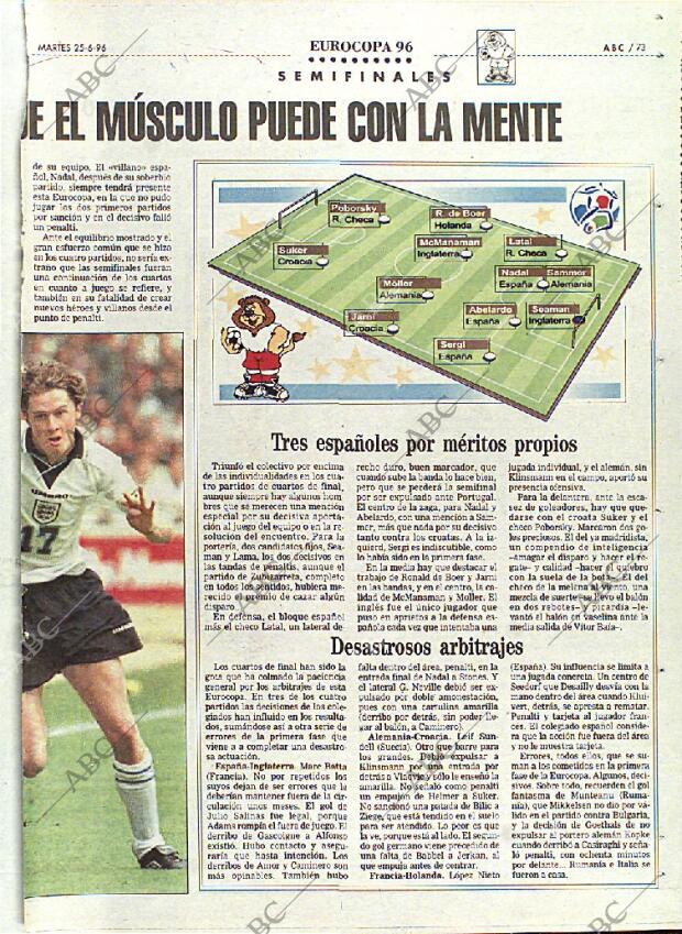 ABC MADRID 25-06-1996 página 73